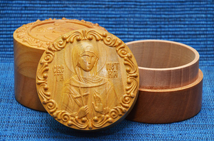 Kutija za tamjan / nakit sa likom svete Petke